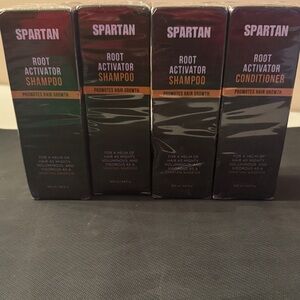 SPARTAN Root Activator Shampoo & Conditioner Set in Deep Green and Black
